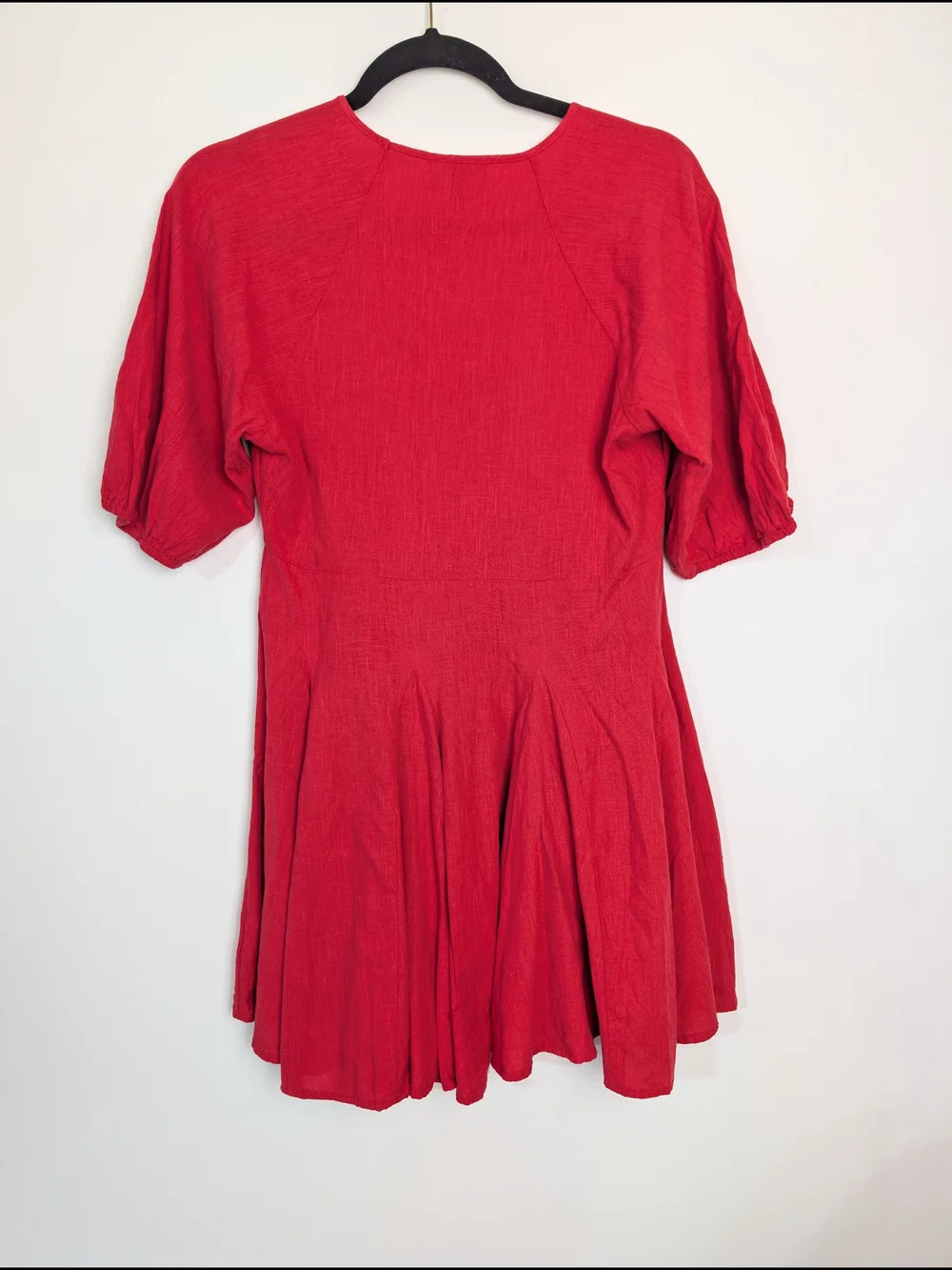 Universal Thread NWT Swing Red Puff Sleeve Mini Dress Size XS Rodeo Western